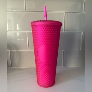 Pink Starbucks Tumbler with Straw